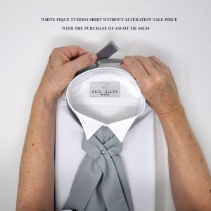 Tuxedo Silver Neckties