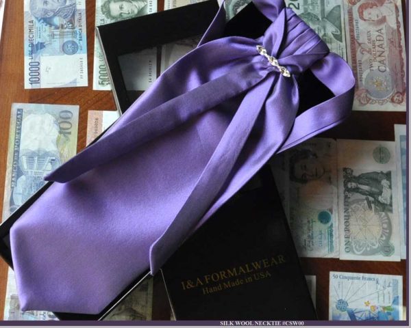 Purple Cravat Tie