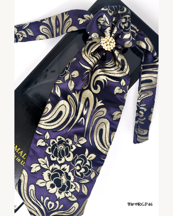 Wedding Cravat Tie Purple