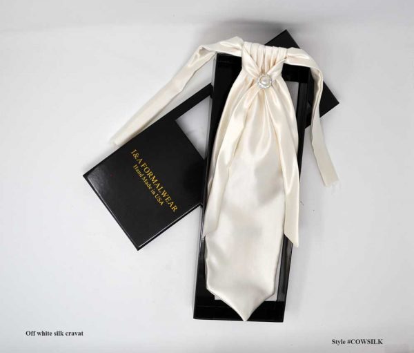 Tuxedo White Ascot Tie