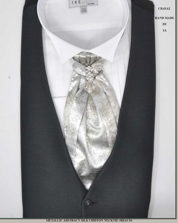 Groom's Men Silver Neckties