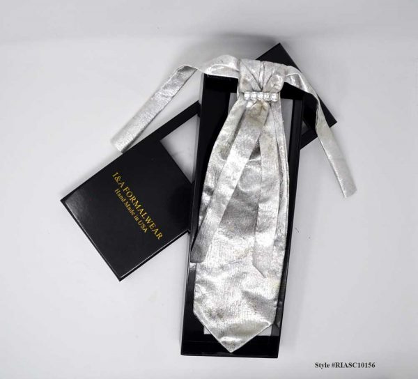 Groom's Men Silver Neckties